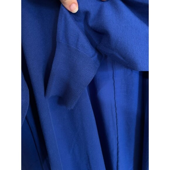 Chicos Royal Blue Sweater Open Front Cardigan Chicos Size 1 Womens Medium 8 Fall - Picture 6 of 9